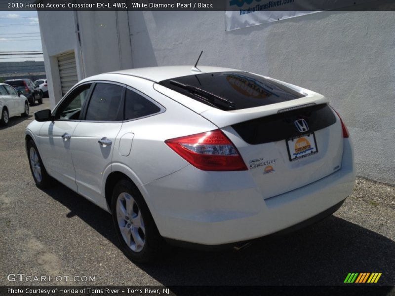 White Diamond Pearl / Black 2010 Honda Accord Crosstour EX-L 4WD