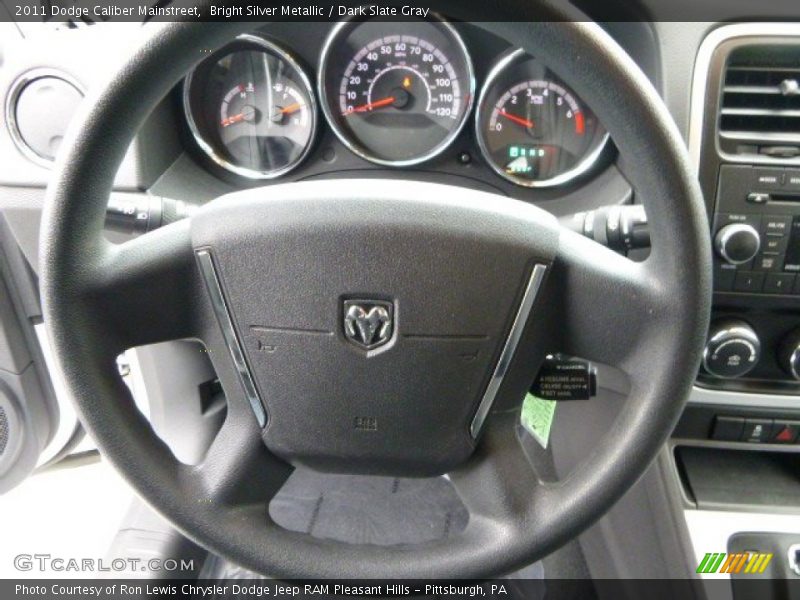 Bright Silver Metallic / Dark Slate Gray 2011 Dodge Caliber Mainstreet