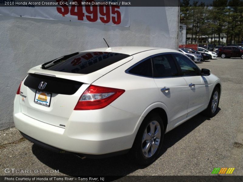 White Diamond Pearl / Black 2010 Honda Accord Crosstour EX-L 4WD