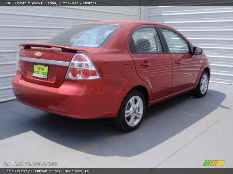Victory Red / Charcoal 2008 Chevrolet Aveo LS Sedan
