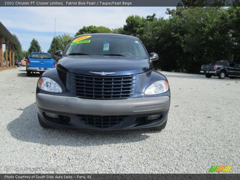 Patriot Blue Pearl / Taupe/Pearl Beige 2001 Chrysler PT Cruiser Limited