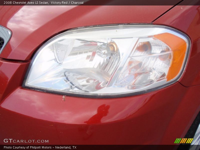 Victory Red / Charcoal 2008 Chevrolet Aveo LS Sedan