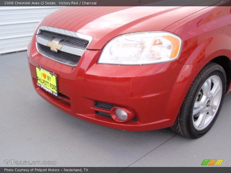 Victory Red / Charcoal 2008 Chevrolet Aveo LS Sedan