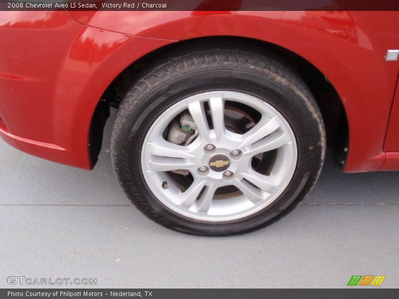 Victory Red / Charcoal 2008 Chevrolet Aveo LS Sedan