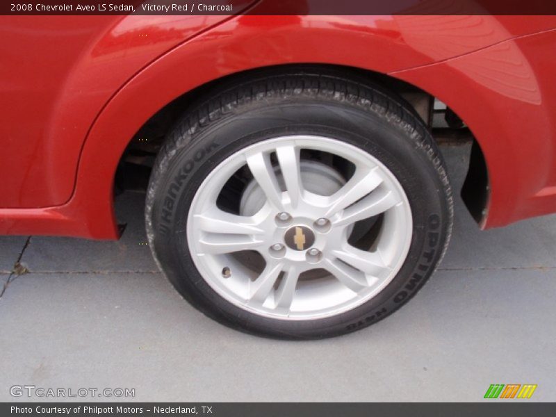 Victory Red / Charcoal 2008 Chevrolet Aveo LS Sedan