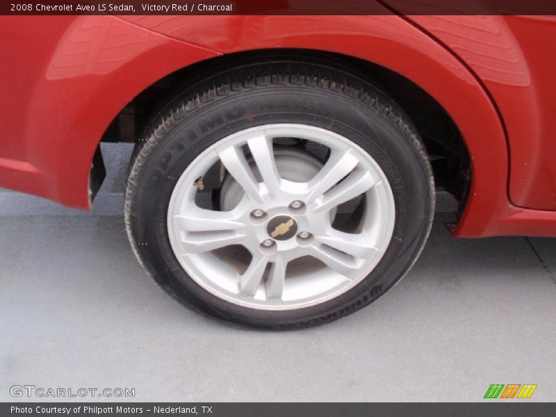 Victory Red / Charcoal 2008 Chevrolet Aveo LS Sedan