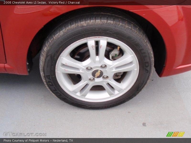 Victory Red / Charcoal 2008 Chevrolet Aveo LS Sedan