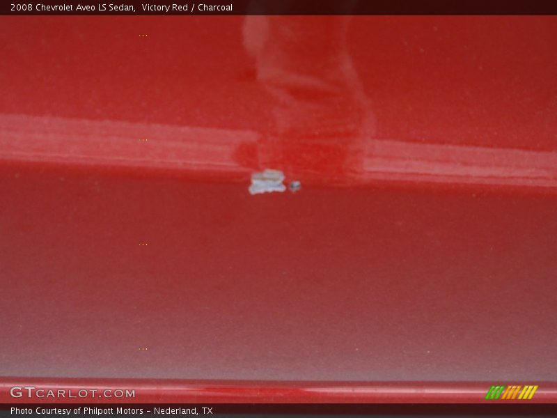 Victory Red / Charcoal 2008 Chevrolet Aveo LS Sedan