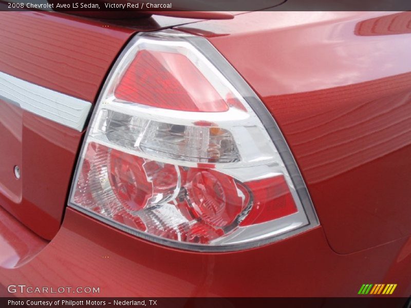 Victory Red / Charcoal 2008 Chevrolet Aveo LS Sedan