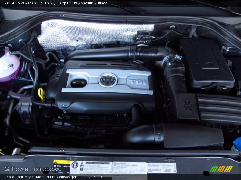 Pepper Gray Metallic / Black 2014 Volkswagen Tiguan SE