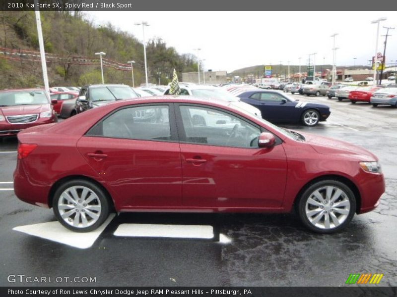 Spicy Red / Black Sport 2010 Kia Forte SX