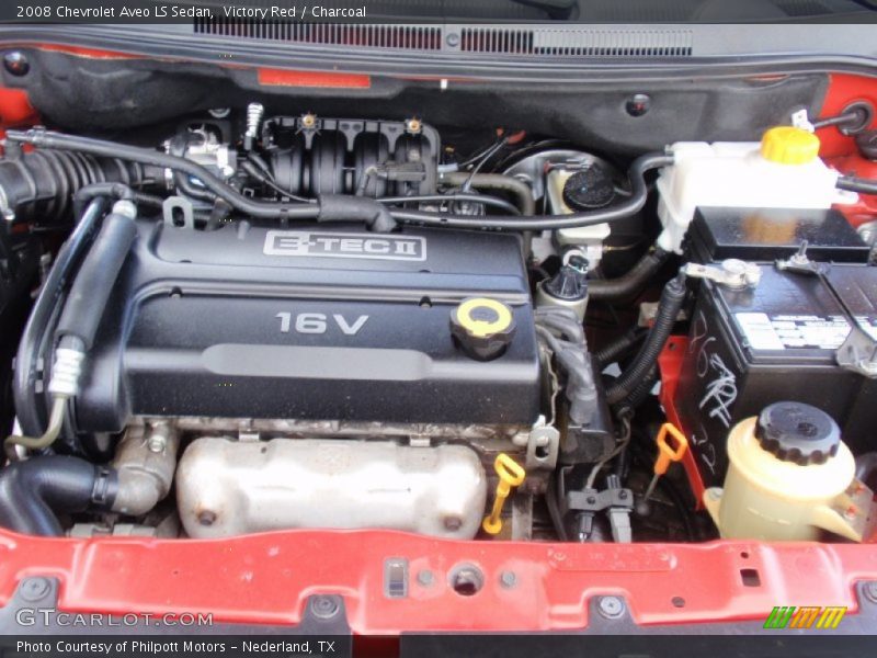 Victory Red / Charcoal 2008 Chevrolet Aveo LS Sedan