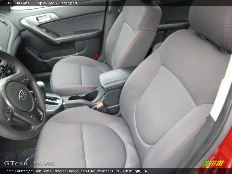 Spicy Red / Black Sport 2010 Kia Forte SX