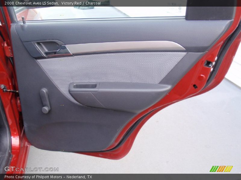 Victory Red / Charcoal 2008 Chevrolet Aveo LS Sedan