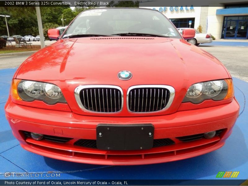 Electric Red / Black 2002 BMW 3 Series 325i Convertible