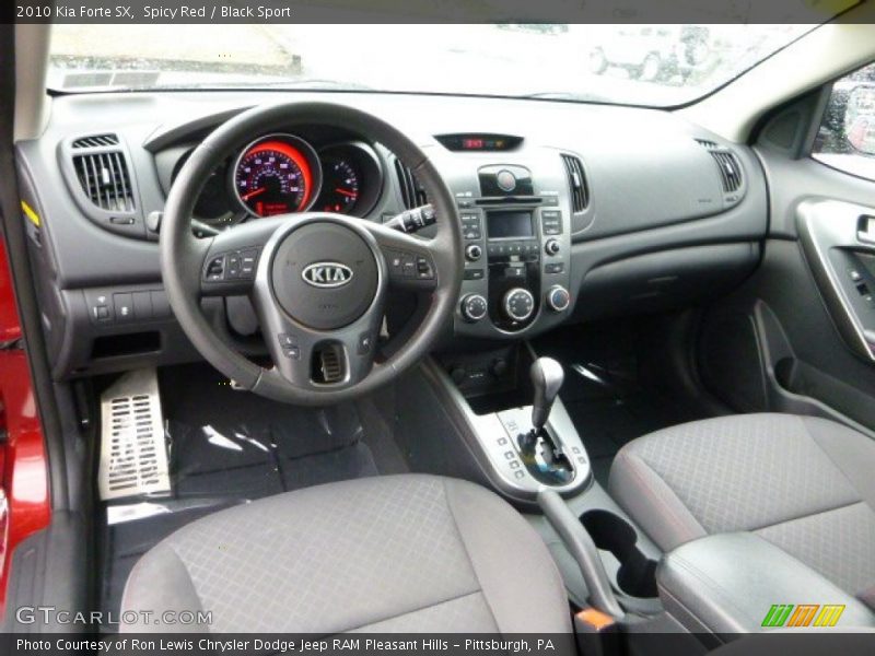 Spicy Red / Black Sport 2010 Kia Forte SX