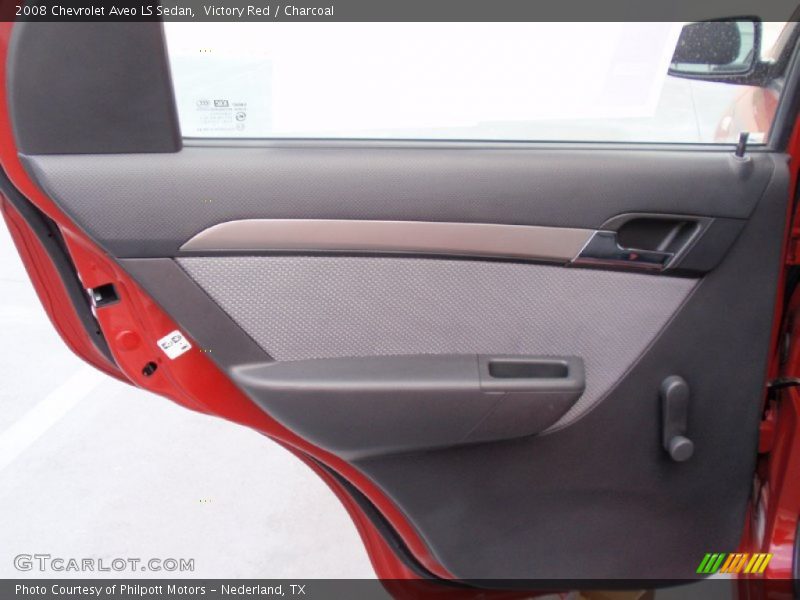 Victory Red / Charcoal 2008 Chevrolet Aveo LS Sedan
