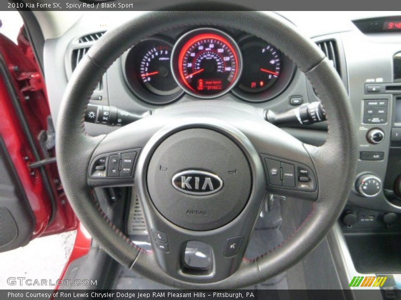 Spicy Red / Black Sport 2010 Kia Forte SX