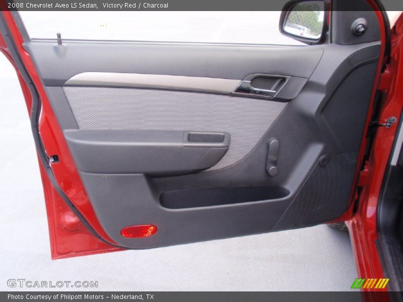 Victory Red / Charcoal 2008 Chevrolet Aveo LS Sedan