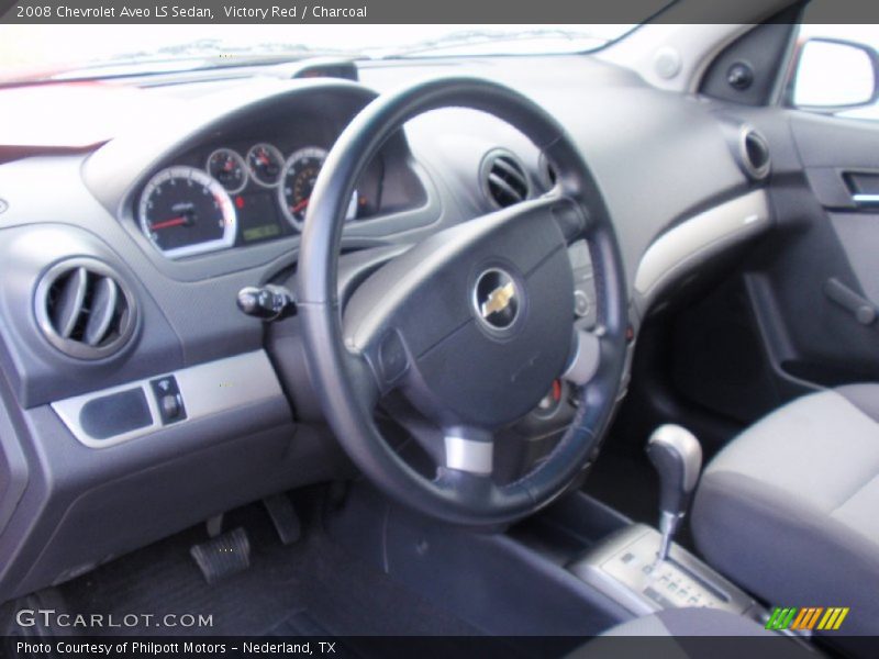 Victory Red / Charcoal 2008 Chevrolet Aveo LS Sedan