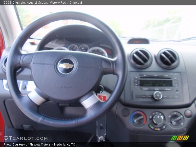 Victory Red / Charcoal 2008 Chevrolet Aveo LS Sedan