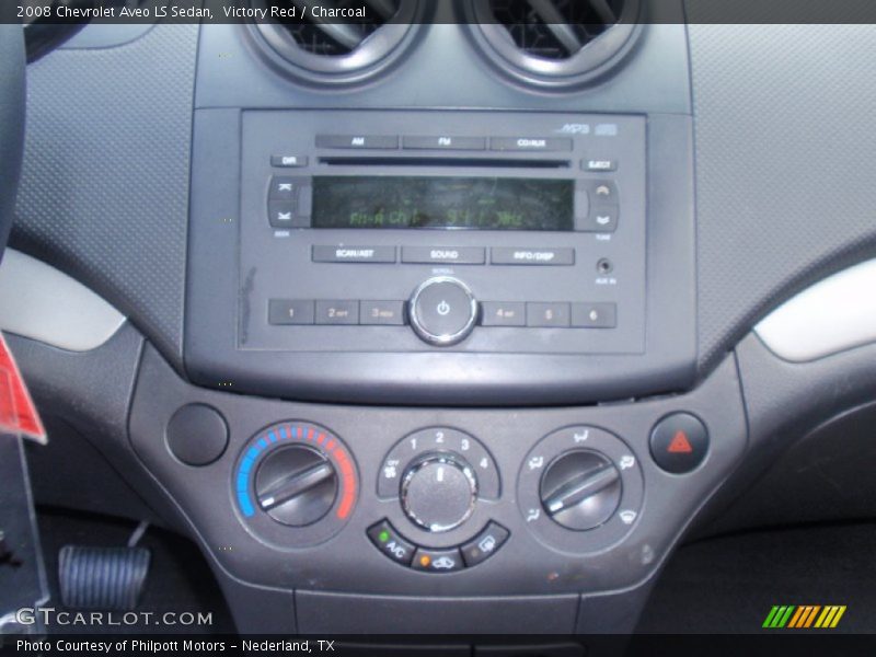 Victory Red / Charcoal 2008 Chevrolet Aveo LS Sedan