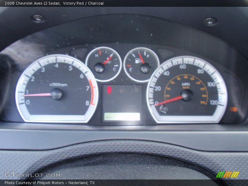 Victory Red / Charcoal 2008 Chevrolet Aveo LS Sedan
