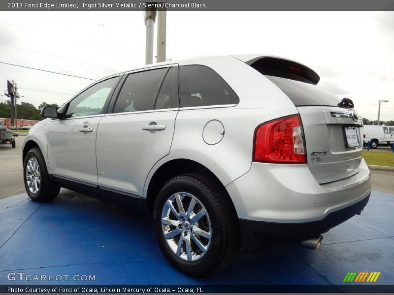 Ingot Silver Metallic / Sienna/Charcoal Black 2013 Ford Edge Limited