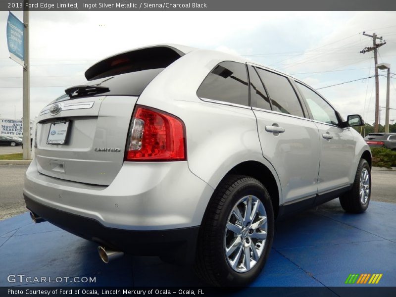 Ingot Silver Metallic / Sienna/Charcoal Black 2013 Ford Edge Limited