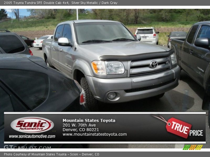 Silver Sky Metallic / Dark Gray 2005 Toyota Tundra SR5 Double Cab 4x4