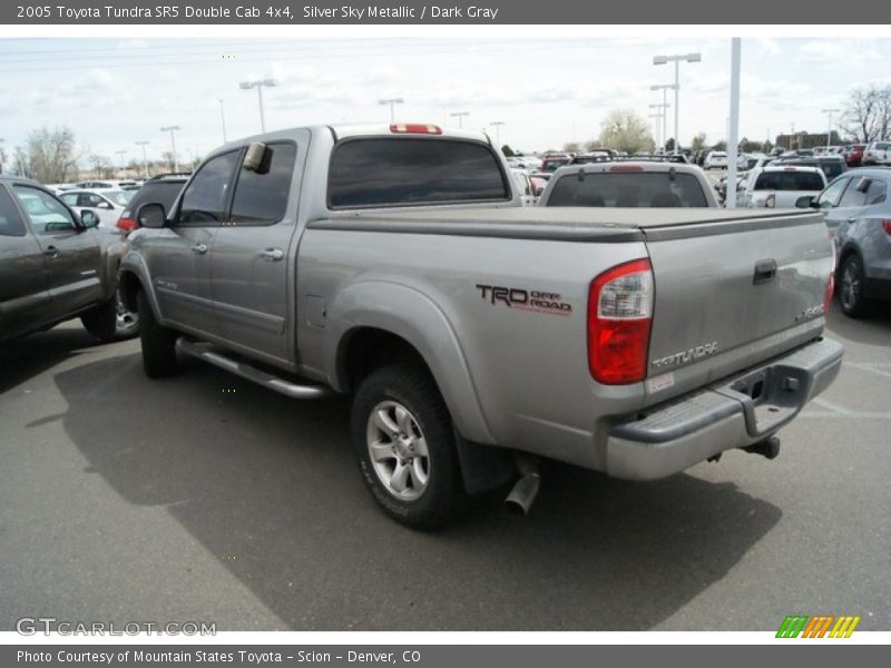 Silver Sky Metallic / Dark Gray 2005 Toyota Tundra SR5 Double Cab 4x4