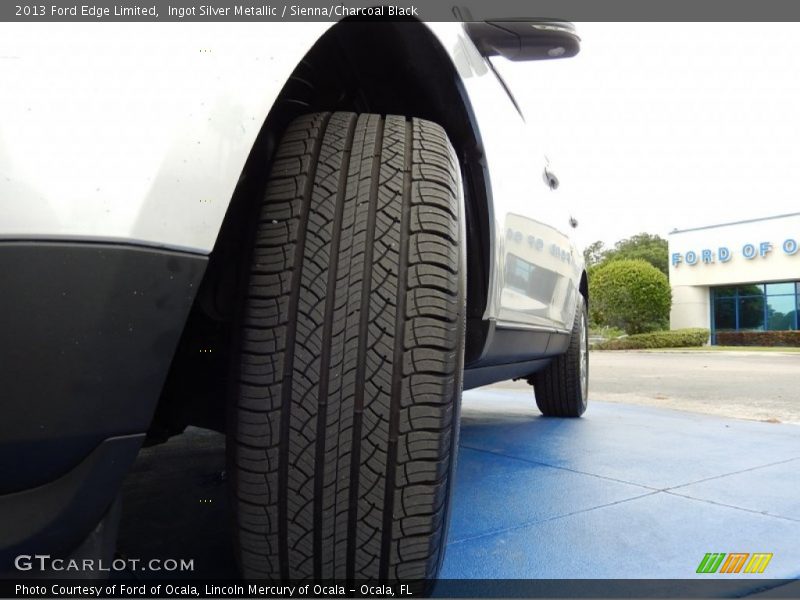 Ingot Silver Metallic / Sienna/Charcoal Black 2013 Ford Edge Limited