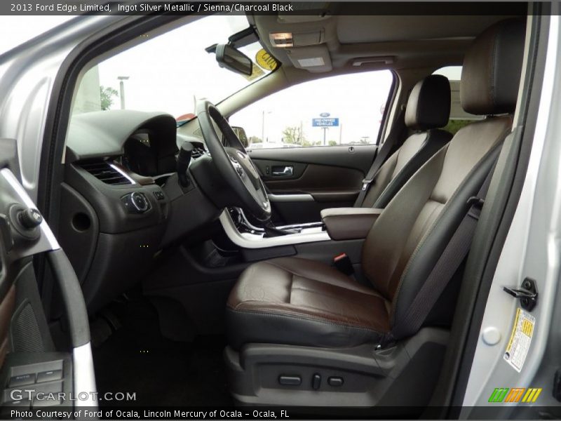 Ingot Silver Metallic / Sienna/Charcoal Black 2013 Ford Edge Limited