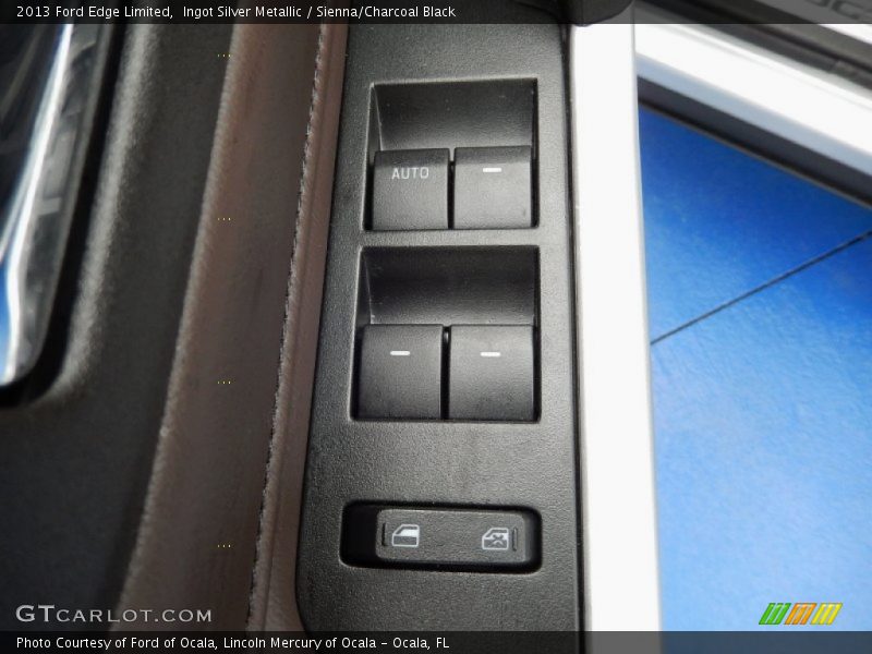 Ingot Silver Metallic / Sienna/Charcoal Black 2013 Ford Edge Limited