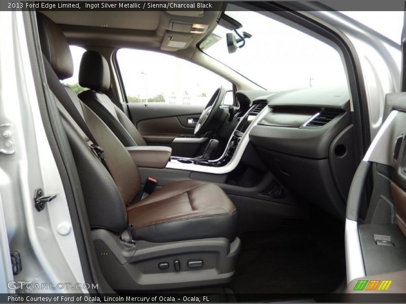 Ingot Silver Metallic / Sienna/Charcoal Black 2013 Ford Edge Limited