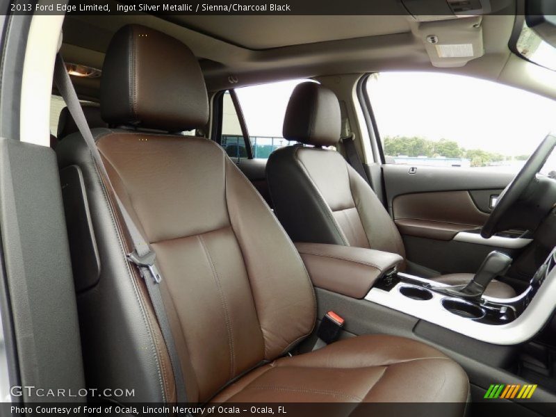 Ingot Silver Metallic / Sienna/Charcoal Black 2013 Ford Edge Limited