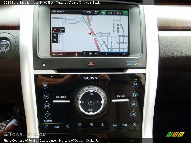 Ingot Silver Metallic / Sienna/Charcoal Black 2013 Ford Edge Limited