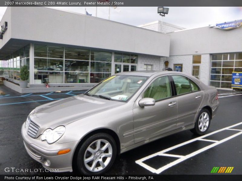 Pewter Metallic / Stone 2007 Mercedes-Benz C 280 4Matic Luxury