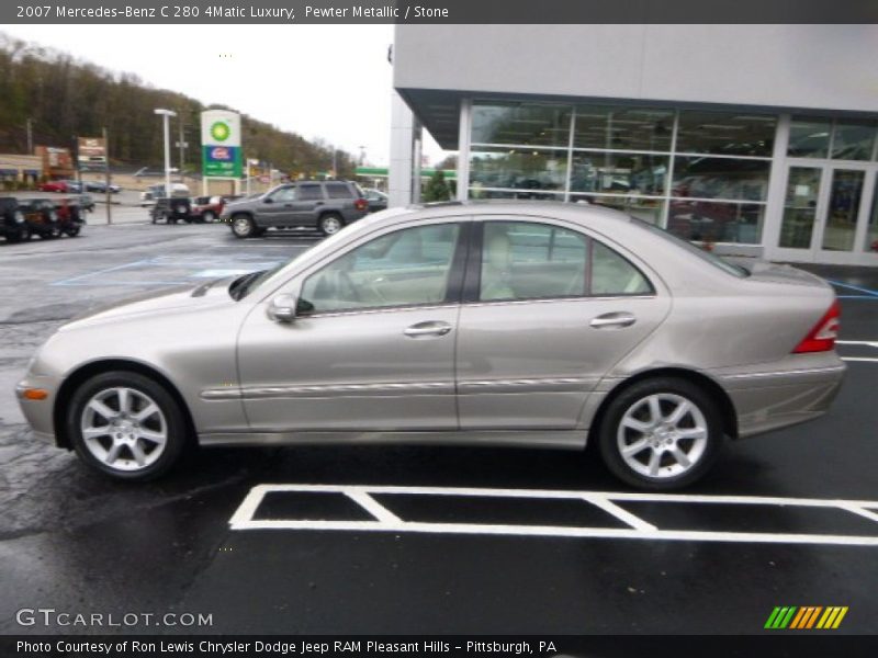 Pewter Metallic / Stone 2007 Mercedes-Benz C 280 4Matic Luxury