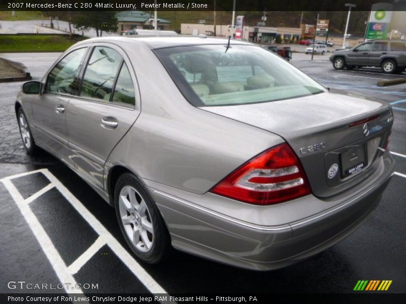 Pewter Metallic / Stone 2007 Mercedes-Benz C 280 4Matic Luxury