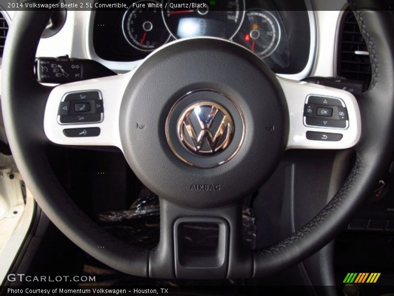 Pure White / Quartz/Black 2014 Volkswagen Beetle 2.5L Convertible