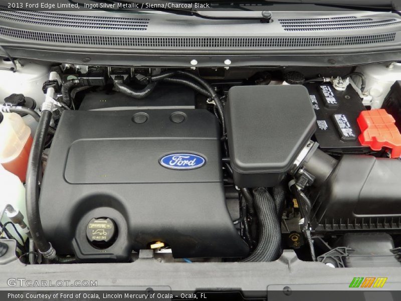 Ingot Silver Metallic / Sienna/Charcoal Black 2013 Ford Edge Limited