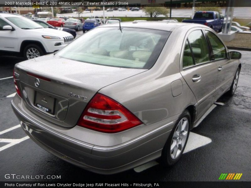 Pewter Metallic / Stone 2007 Mercedes-Benz C 280 4Matic Luxury