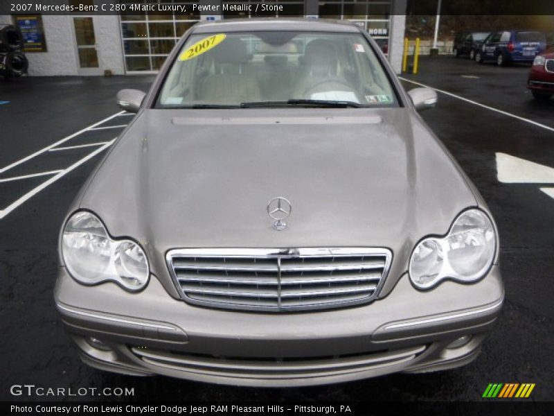 Pewter Metallic / Stone 2007 Mercedes-Benz C 280 4Matic Luxury