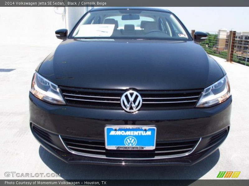 Black / Cornsilk Beige 2014 Volkswagen Jetta SE Sedan