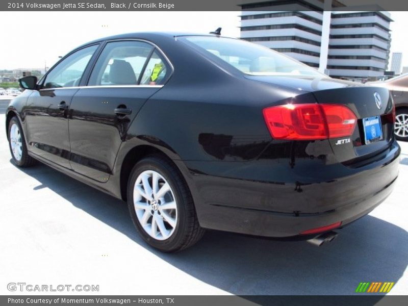 Black / Cornsilk Beige 2014 Volkswagen Jetta SE Sedan