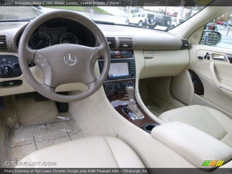 Pewter Metallic / Stone 2007 Mercedes-Benz C 280 4Matic Luxury