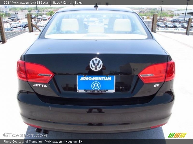 Black / Cornsilk Beige 2014 Volkswagen Jetta SE Sedan