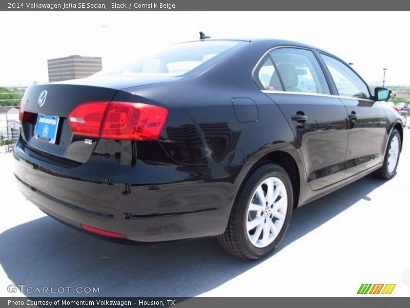 Black / Cornsilk Beige 2014 Volkswagen Jetta SE Sedan