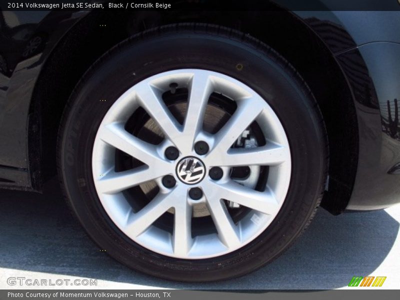 Black / Cornsilk Beige 2014 Volkswagen Jetta SE Sedan